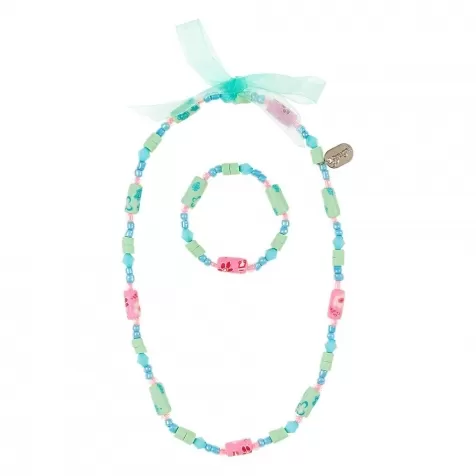 collana e bracciale tessy verde