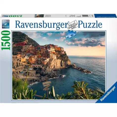 vista delle cinque terre - puzzle 1500 pezzi: 1