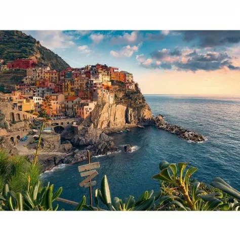 vista delle cinque terre - puzzle 1500 pezzi: 2