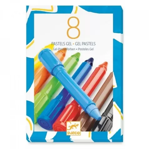 8 pastelli gel - colori classici