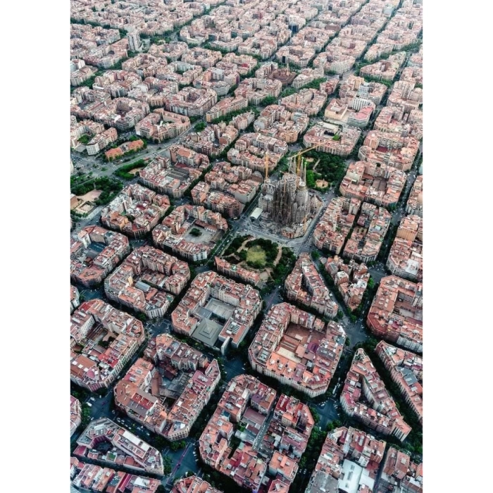 barcellona dall'alto - puzzle 1000 pezzi