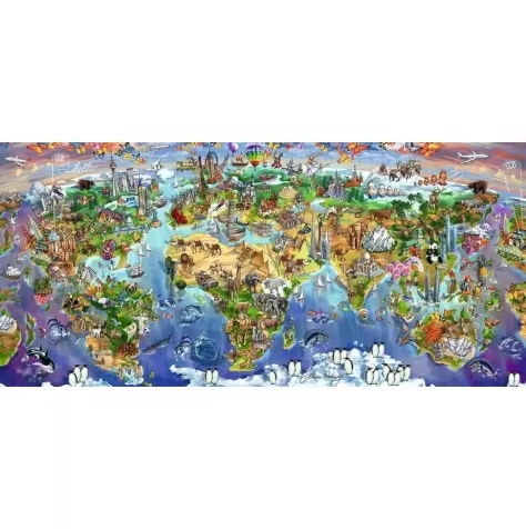 le meraviglie del mondo - puzzle 2000 pezzi