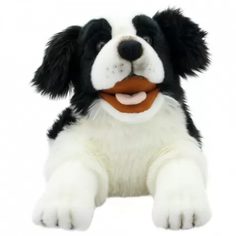 marionetta peluche border collie