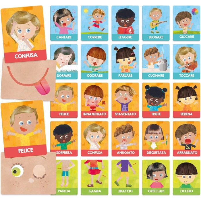 flashcards montessori emozioni e azioni new