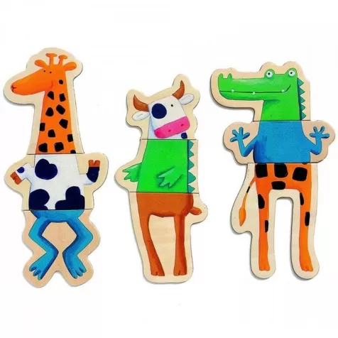 crazy - gioco magnetico in legno con animali: 3