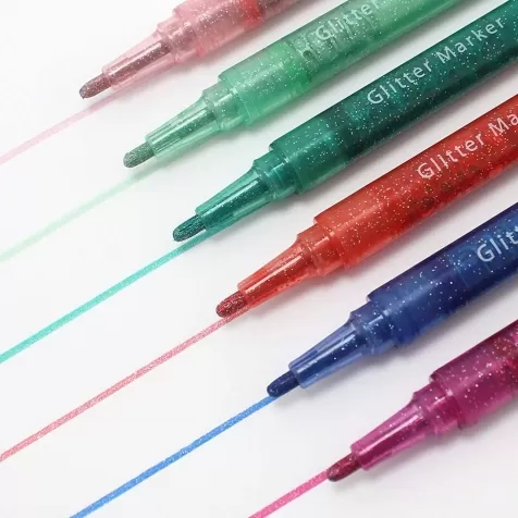 sweet colours - set da 6 pennarelli glitter: 3