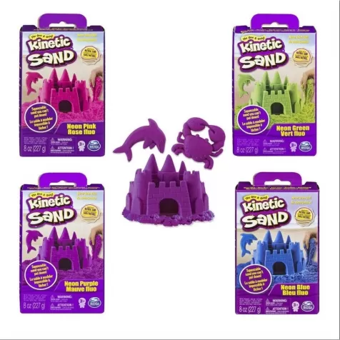 kinetic sand - sabbia 227 grammi colori assortiti