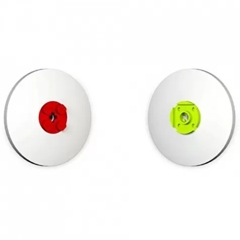 gomme - set 2 pezzi rossa lime