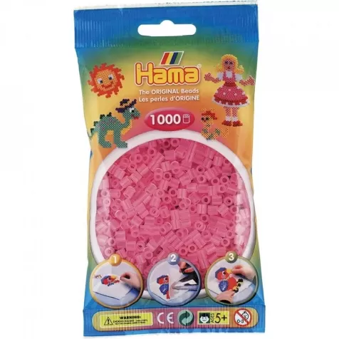 hama busta 1000 pezzi - rosa trasparente