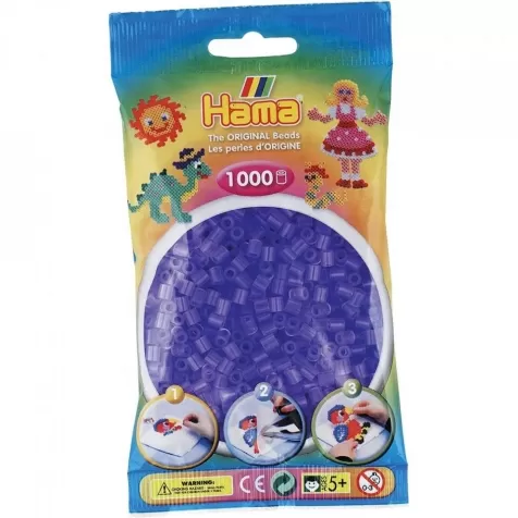 hama busta 1000 pezzi - lilla trasparente