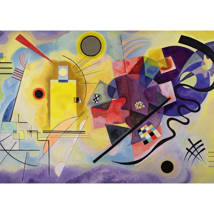 kandinsky: yellow, red, blue - puzzle 1000 pezzi