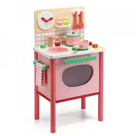 la cucina in legno rosa di lila: 1