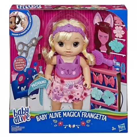 baby alive magica frangetta - bambola parlante con capelli che crescono: 1