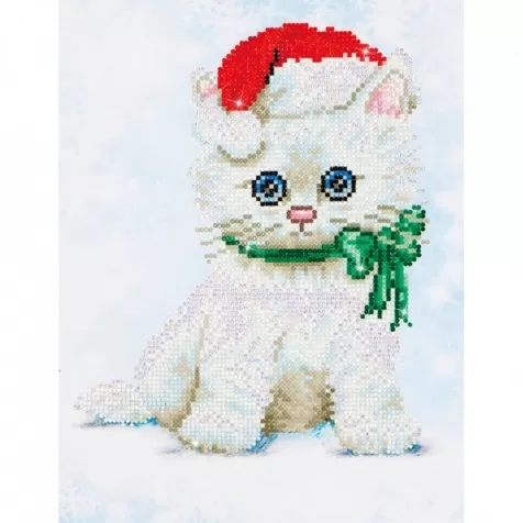 chrissy kitty - diamond dotz intermediate dd5.011 27x35cm