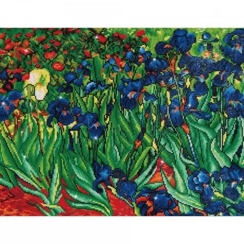 irises van gogh - diamond dotz advanced dd13.007 71x56cm