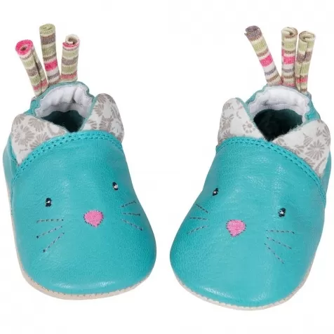 scarpine in cuoio gatto 6-12 mesi