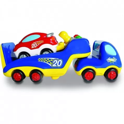 rocco's big racing - camion e automobile con 2 personaggi