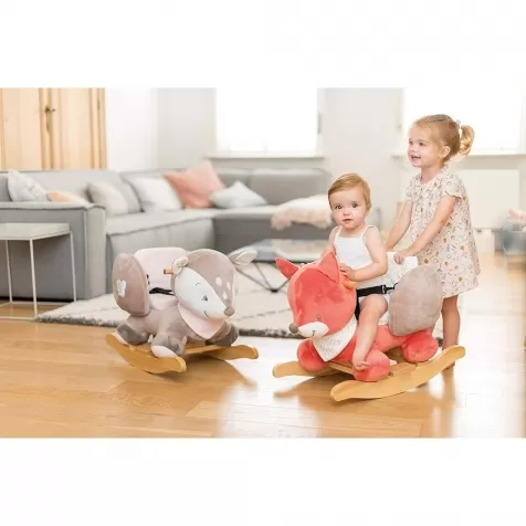 dondolo cerbiatto fanny in peluche imbottito