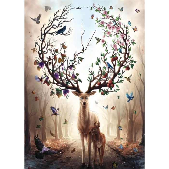 cervo magico - puzzle 1000 pezzi