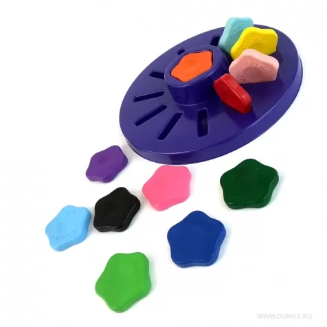 set da 12 colori a cera a forma di fiore per bambini