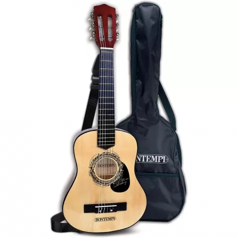 chitarra in legno 75 cm con tracolla e borsa