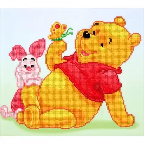 pooh with piglet - diamond dotz cd854300305 36x32cm