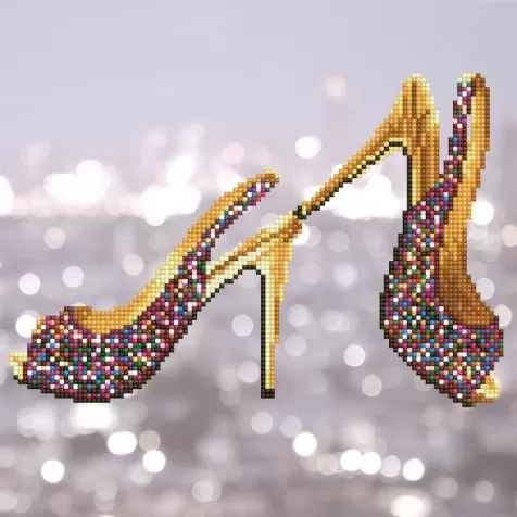 high heels - diamond dotz intermediate 49302 32x32cm