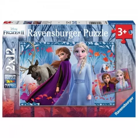 frozen 2 - puzzle 2x12 pezzi
