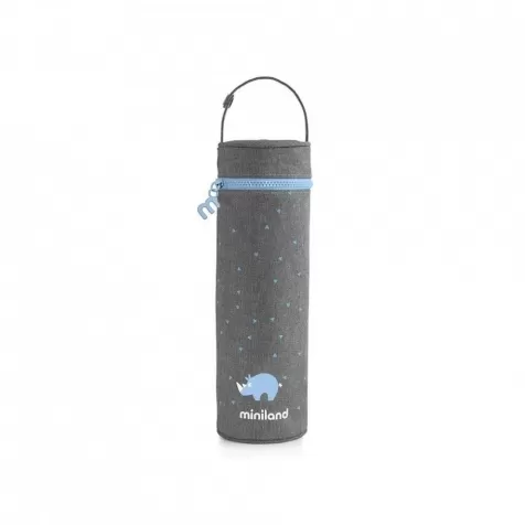 thermibag silky azzurra - borsa isotermica per thermos e biberon 500 ml