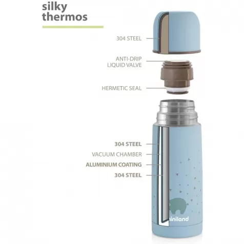 silky thermos azzurro - thermos 350 ml