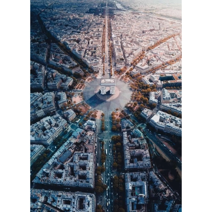 parigi dall'alto - puzzle 1000 pezzi