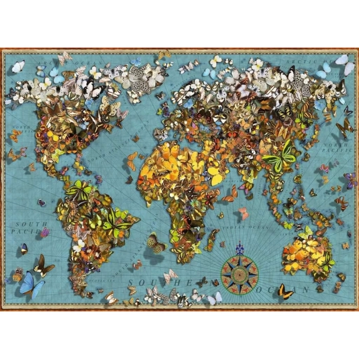 mondo di farfalle - puzzle 500 pezzi