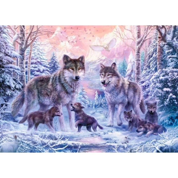 lupi artici - puzzle 1000 pezzi