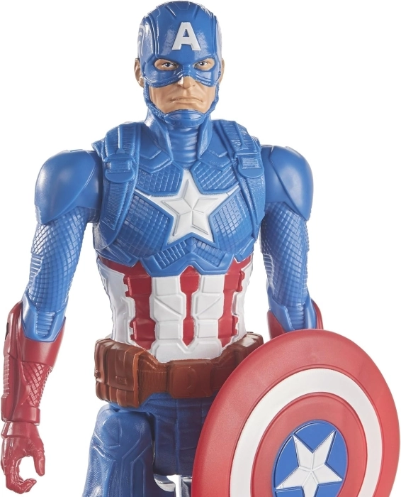 capitan america - avengers titan hero - statua di 30cm - blast gear compatibile
