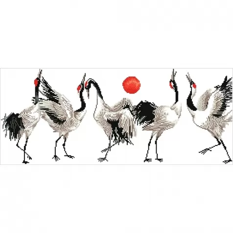 brolga dance - diamond dotz intermediate dd8.011 77x32cm