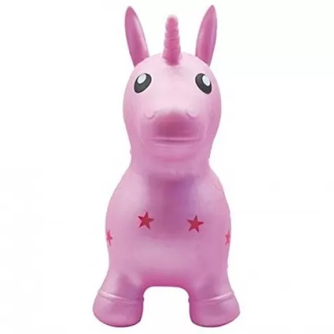 unicorno salterino rosa - gonfiabile per saltare da equilibrio