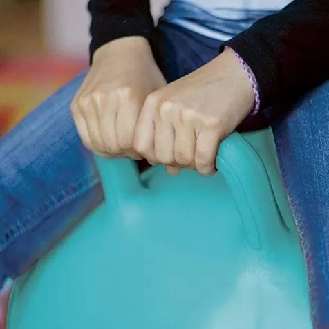 pallone gonfiabile per saltare xxl 55cm azzurro