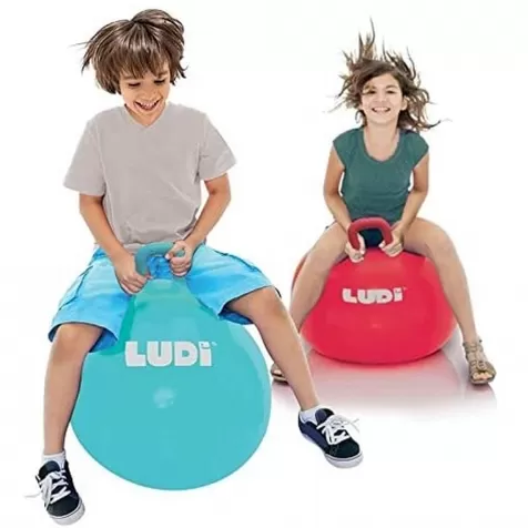 pallone gonfiabile per saltare xxl 55cm azzurro