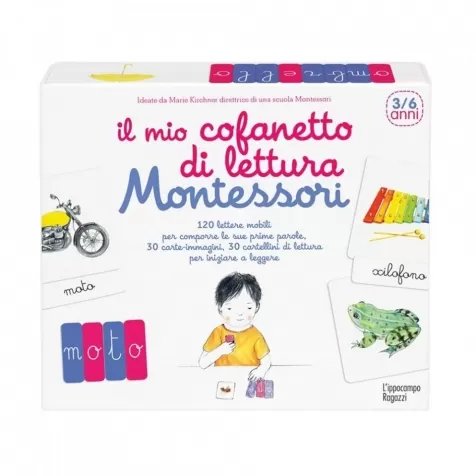 il mio cofanetto di lettura montessori 3/6 anni