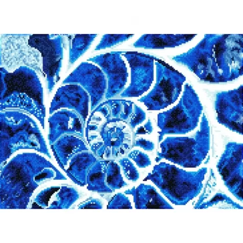 blue nautilus - diamond dotz intermediate dd9.057 51.5x37cm