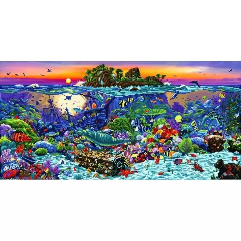 coral reef island - diamond dotz advanced dd18.001 132x65cm