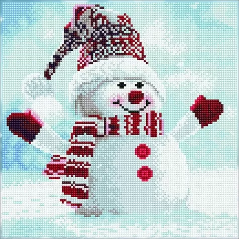 snowman - diamond dotz intermediate 51139 30,5x30,5cm