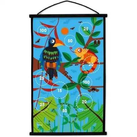 freccette a ventosa e bersaglio 38x60 - star to dart jungla