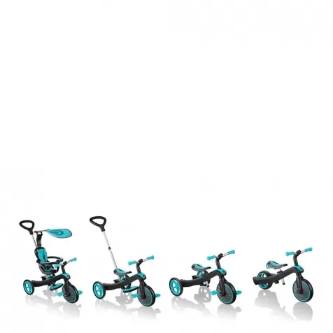 globber - triciclo xplorer trike 4in1 - azzurro: 3