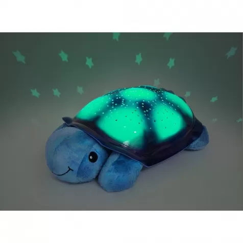 twilight turtle blu - tartaruga peluche con proiettore di cielo notturno stellato