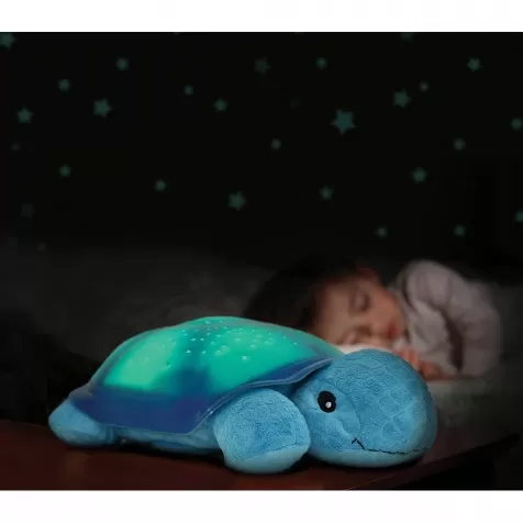 twilight turtle blu - tartaruga peluche con proiettore di cielo notturno stellato