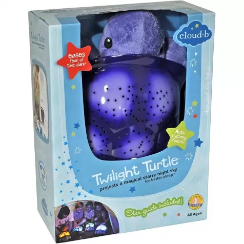 twilight turtle viola - tartaruga peluche con proiettore di cielo notturno stellato