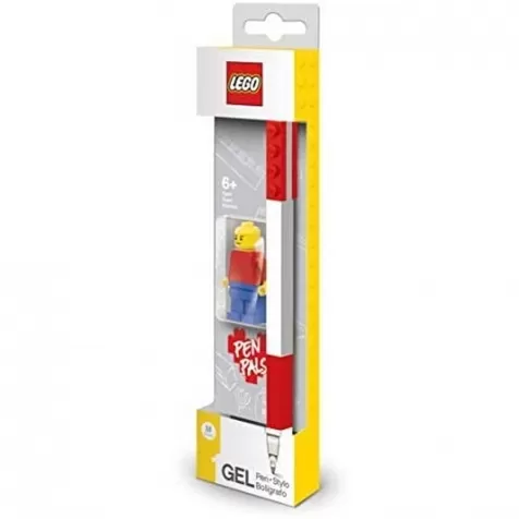 penna gel rossa piu minifigure