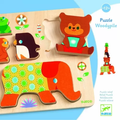 puzzle ad incastri in legno - woodypile: 1