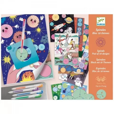 spirals - 10 temi disegni da decorare con spirografo